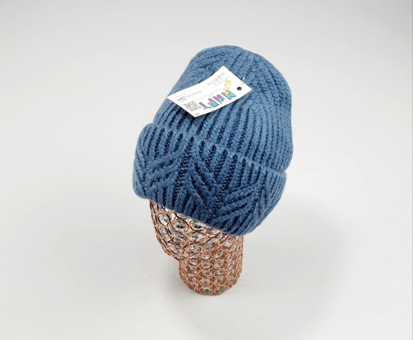 Шапка Март крупновяз. Дзета (джинс)